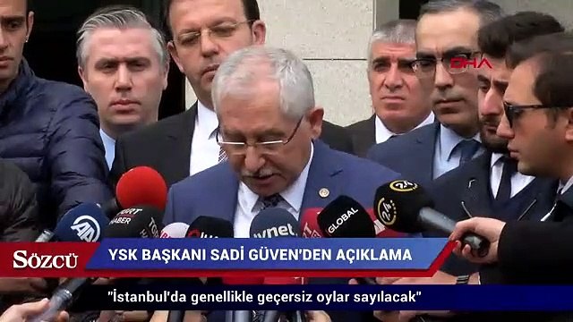 Sadi Güven: İstanbul'da genellikle geçersiz oylar sayılacak