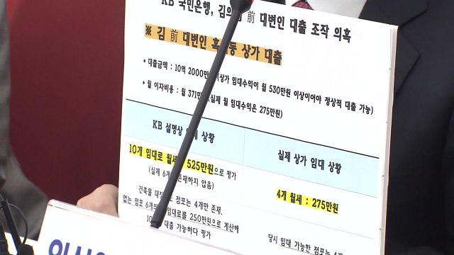 김종석 김의겸, 은행 서류 조작해 10억 대출 / YTN