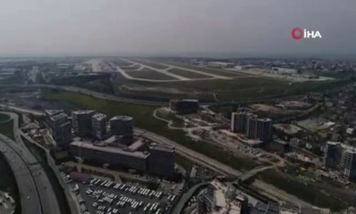 İstanbul Havalimanı'ndaki Son Durum Havadan Görüntülendi