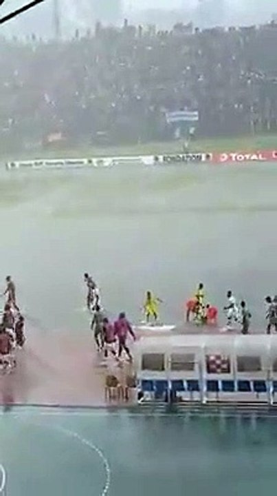 Football - CONGO in Brazzaville under water for...