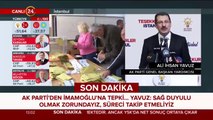 AK Parti Genel Başkan Yardımcısı Yavuz açıklama yapıyor