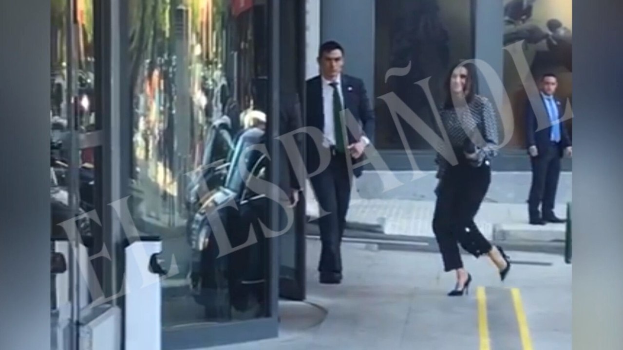 La Reina Letizia a su llegada a la agencia EFE