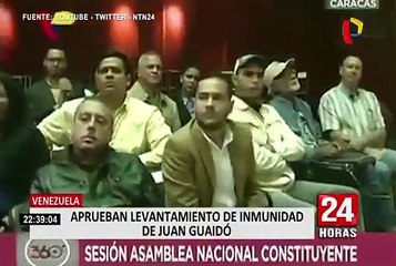 Venezuela: aprueban levantamiento de inmunidad parlamentaria a Juan Guaidó