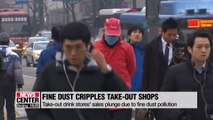 S. Korean take-out drink stores' sales hit by fine dust pollution
