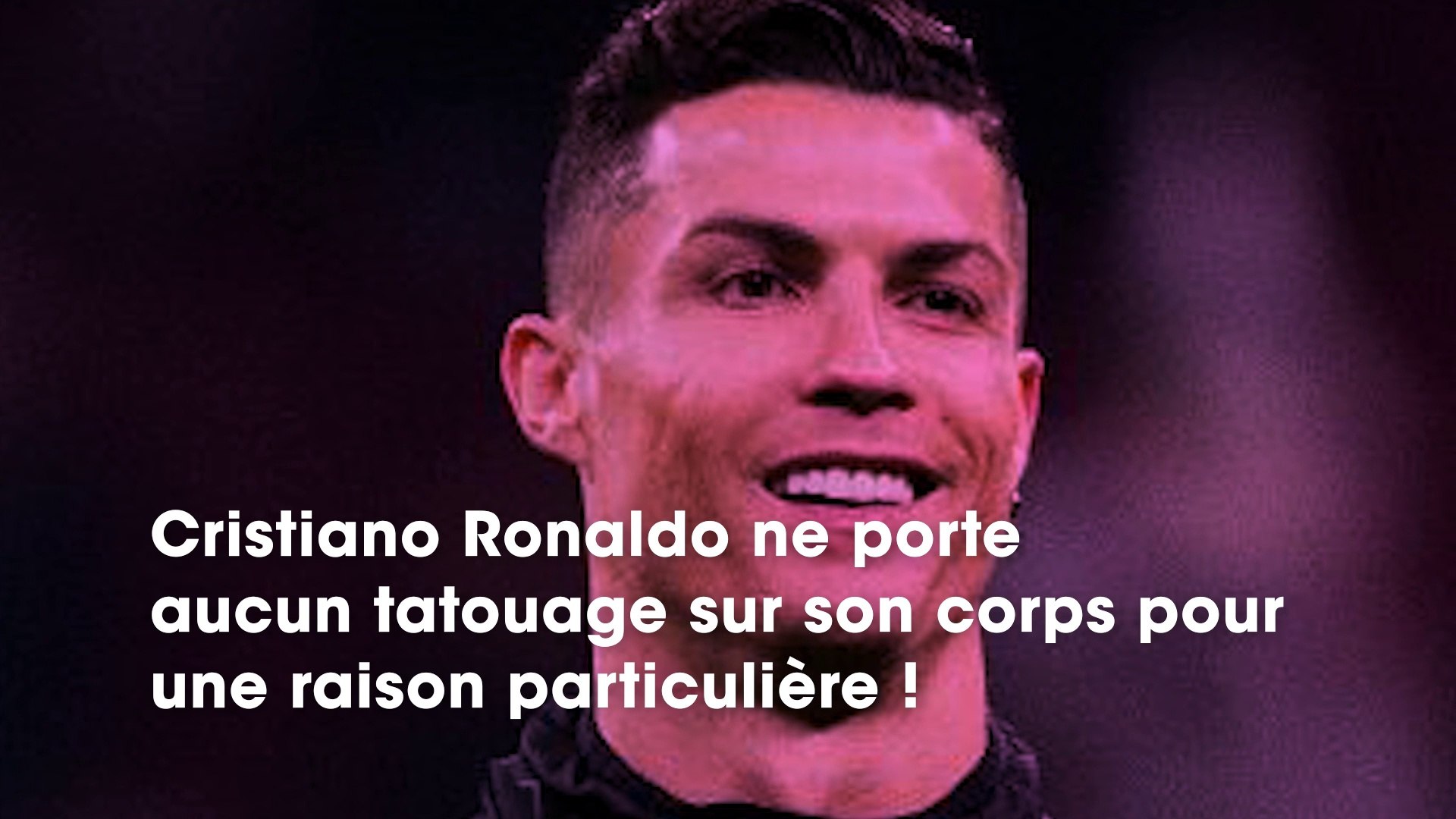 Cristiano Ronaldo La Raison Pour Laquelle Il Ne Porte Aucun Tatouage Est Magnifique Video Dailymotion