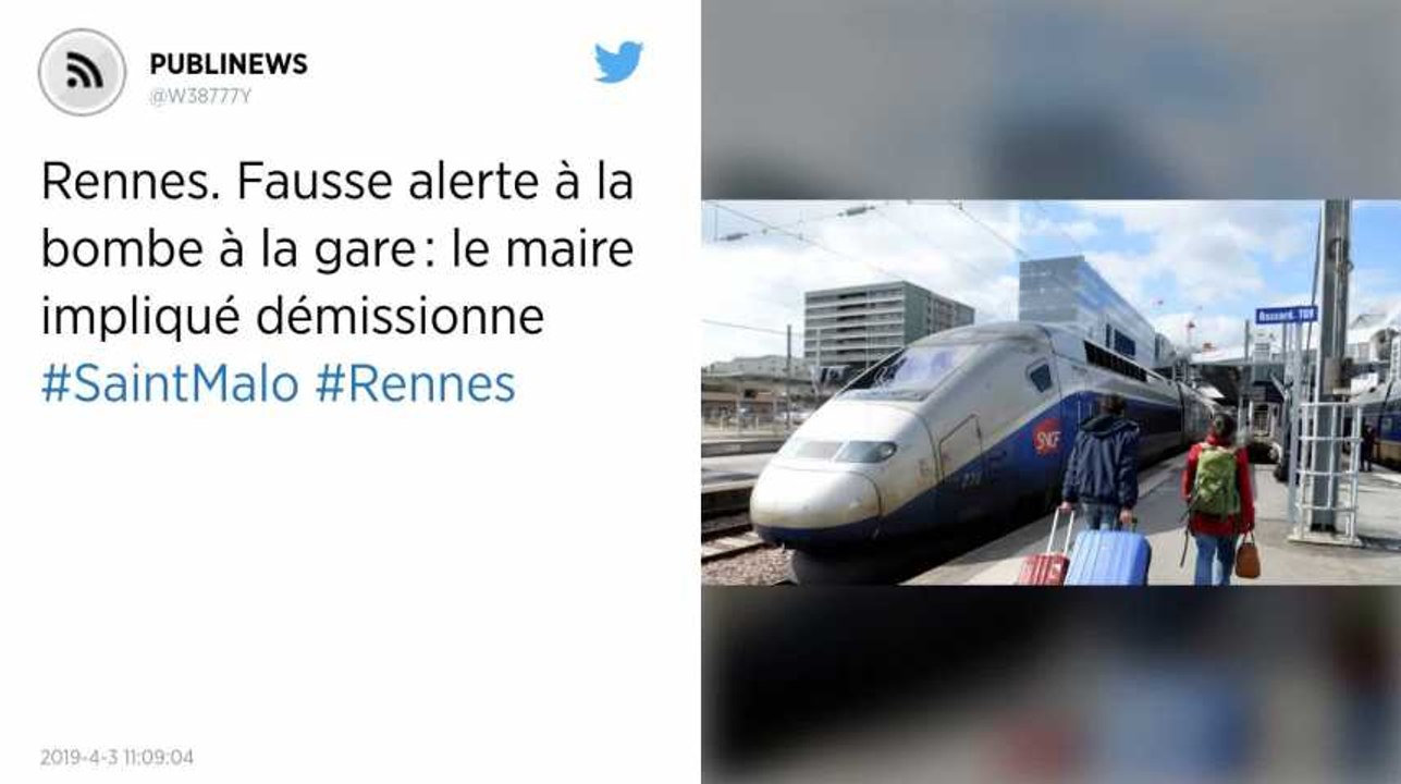 Rennes. Fausse alerte à la bombe à la gare : le maire impliqué démissionne