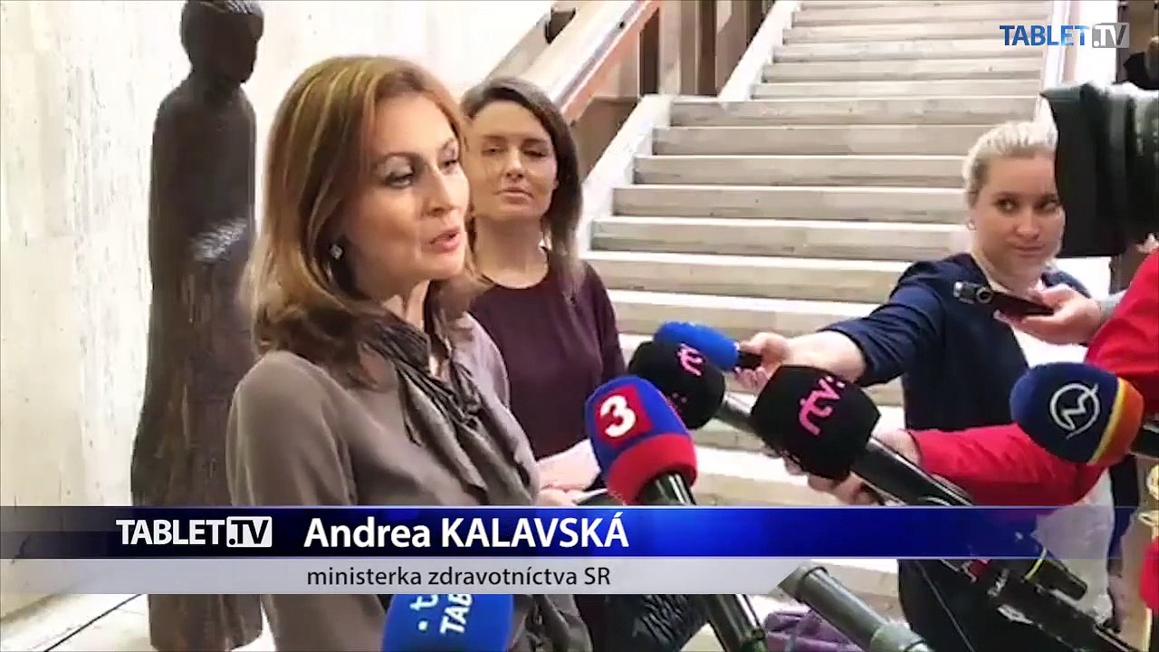 ZÁZNAM: Brífing ministerky zdravotníctva A. Kalavskej