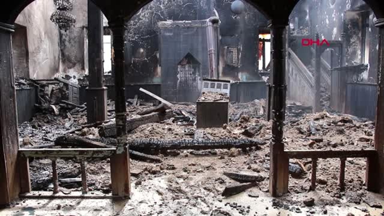 Erzurum Miraç Kandili Gecesi Camide Yangın