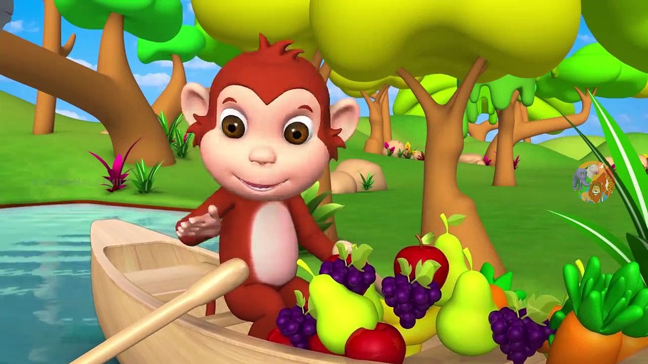 Singe Nourrir des Fruits de l'Étable des Animaux avec promenade en Bateau dans la Rivière - Zoo et les Animaux de la Forêt pour les Enfants | Peony Noakes