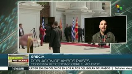 El primer ministro de Grecia visita Macedonia del Norte