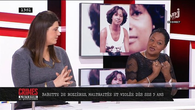 Regardez le témoignage de la chef Babette de Rozières maltraitée et violée dès ses 5 ans, dans Crimes et faits divers sur NRJ 12