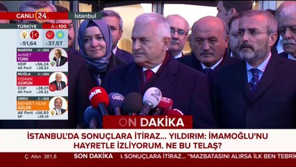 Binali Yıldırım açıklama yapıyor