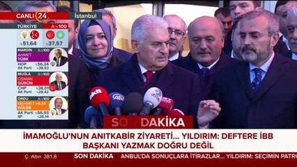 Binali Yıldırım açıklama yapıyor