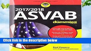 2017 / 2018 ASVAB For Dummies (For Dummies (Lifestyle))