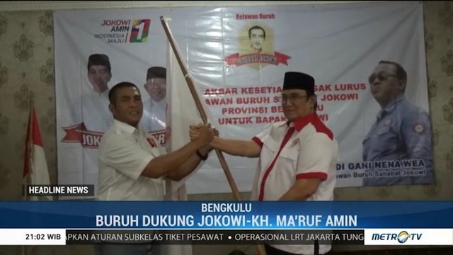 Relawan Buruh di Bengkulu Siap Menangkan Jokowi-Ma'ruf