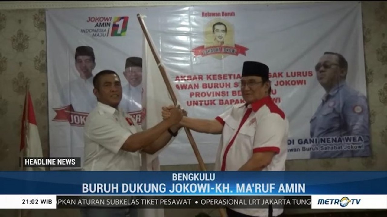 Relawan Buruh di Bengkulu Siap Menangkan Jokowi-Ma'ruf