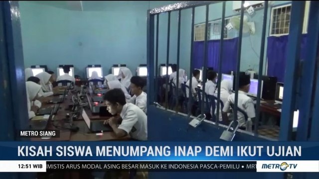 Puluhan Siswa Rela Menginap di Sekolah Demi UNBK