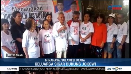 Keluarga Sigar di Minahasa Pilih Menangkan Jokowi-Ma'ruf
