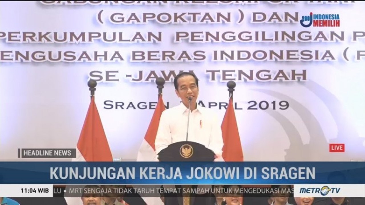 Jokowi Bertemu Kelompok Tani di Sragen