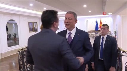 Bakan Akar, Kuzey Makedonya Başbakanı Zaev ile Görüştü