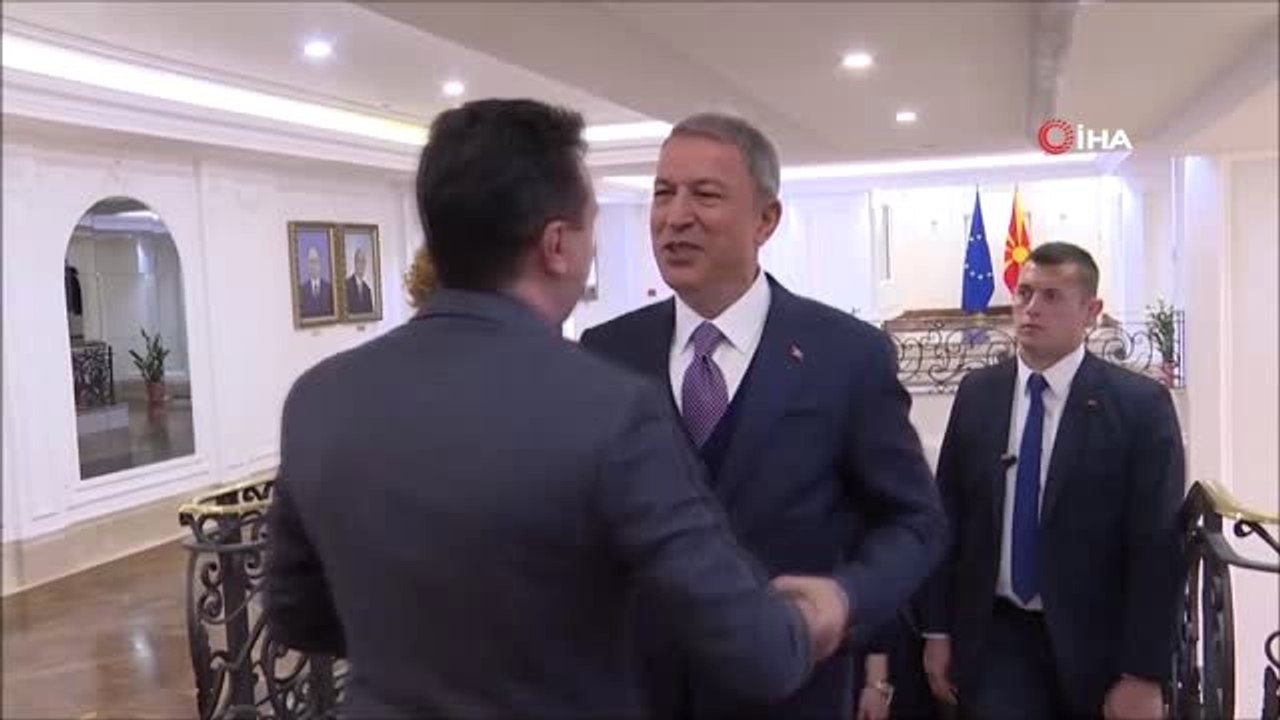 Bakan Akar, Kuzey Makedonya Başbakanı Zaev ile Görüştü