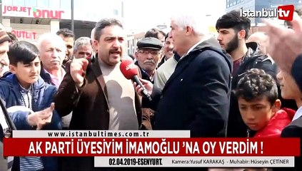 AKP üyesi neden İmamoğlu'na oy verdiğini anlatıyor