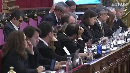 Jordi Pina en la sesión de esta tarde del Juicio del Procés