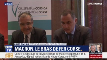 Emmanuel Macron et le bras de fer corse