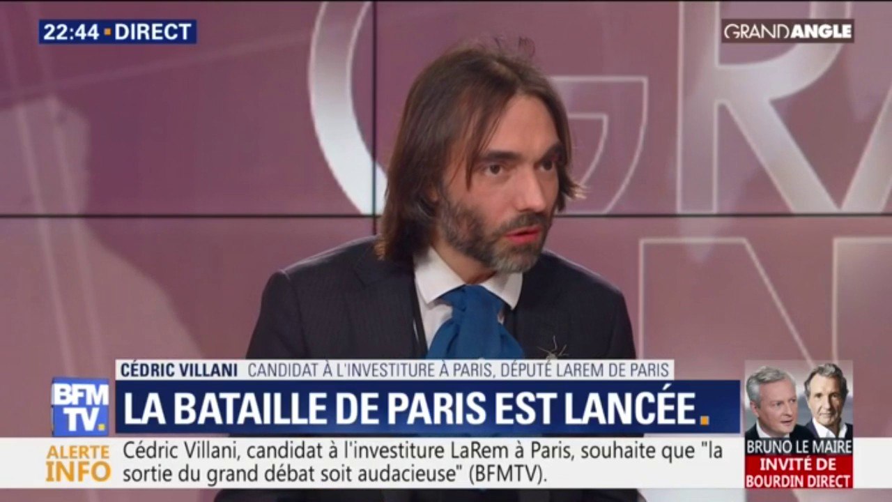 Municipales à Paris: "à un an de l'élection, rien n'est fait", estime Cédric Villani