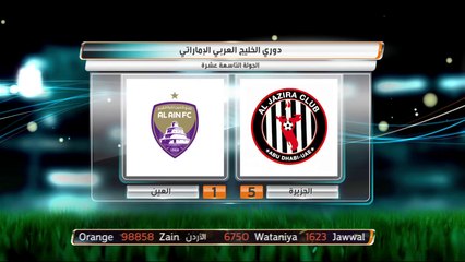 خماسية للجزيرة في شباك العين بدوري الخليج العربي