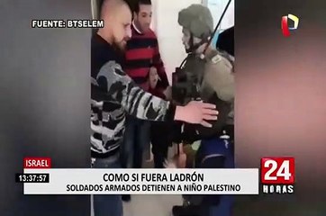 Israel: soldados ingresan a colegio y arrestan a niño palestino