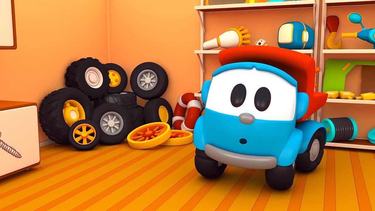 Грузовичок Лёва - машинки конструктор - Развивающие мультфильмы - Грузовичок Лева снегокат и машинки | The children's channel