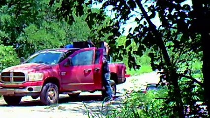Trail Camera Catches Guy Dumping A Huge TV