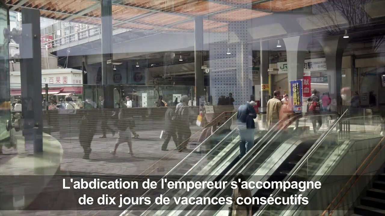 Japon: 10 jours de vacances pour l'abdication de l'empereur