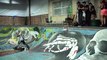 Skateboarder Wipes out Attempting Flip into Skate Bowl