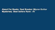 About For Books  Deal Breaker (Myron Bolitar Mysteries)  Best Sellers Rank : #5