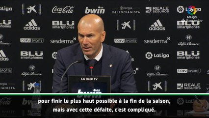 30e j. - Zidane : "Un moment compliqué, une saison compliquée"