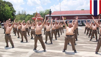 タイのぽっちゃり警察管 ダイエット合宿に参加させられる - トモニュース
