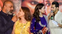 Madhuri Calls Sanjay Dutt Sir, Varun Teases Alia | Kalank Trailer Launch FULL EVENT