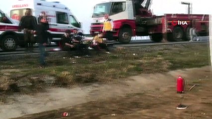 Скачать видео: Denizli’de otobüs kazası: 2 ölü, 20’ye yakın yaralı