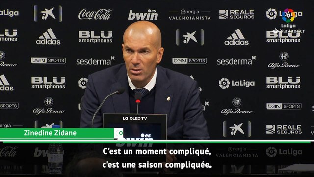 Zinedine Zidane : c'est une saison très compliquée