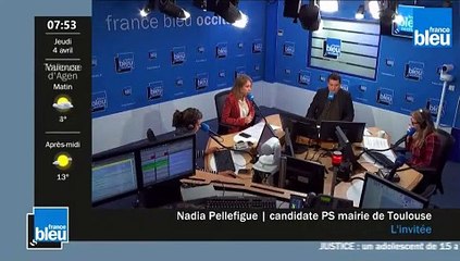 Nadia Pellefigue invitée France Bleu Occitanie 040419