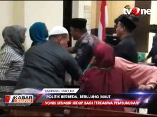 Pelaku Pembunuhan Beda Pilihan Politik Divonis Seumur Hidup