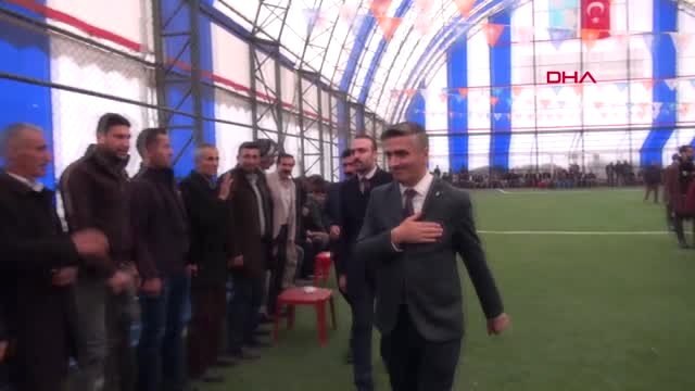 Şırnak Beytüşşebap Ak Partili Aşan Göreve Başladı, Halı Sahada Halaylı Kutlama Yapıldı