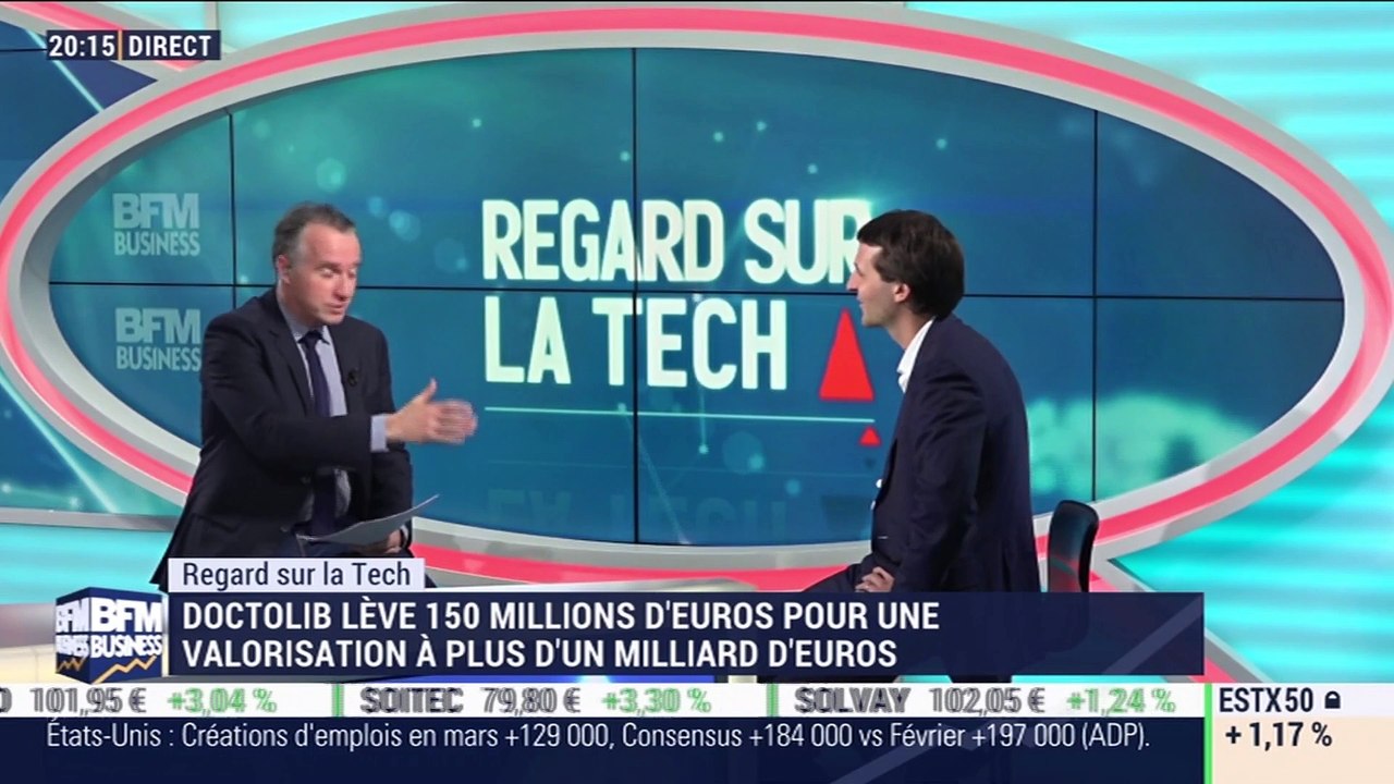 Le Regard sur la Tech: Doctolib lève 150 millions d’euros pour une valorisation à plus d'un milliard d’euros - 03/04