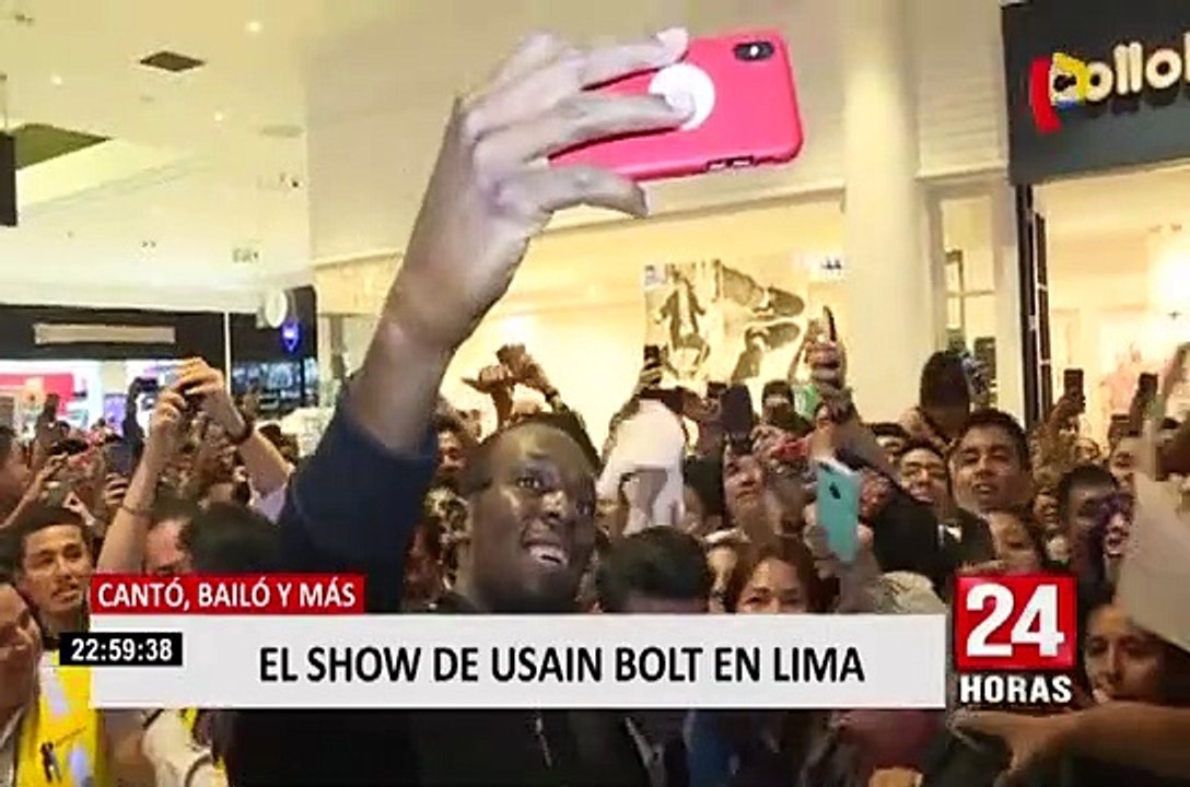 Usaín Bolt en Lima: el ‘rayo’ cantó, bailó y más en show