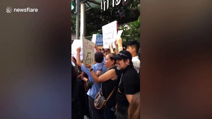 Protesters gather in Bangkok amidst anger at country's elections