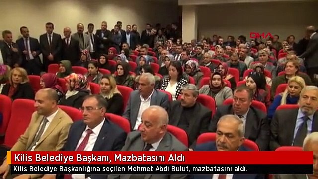 Kilis Belediye Başkanı, Mazbatasını Aldı
