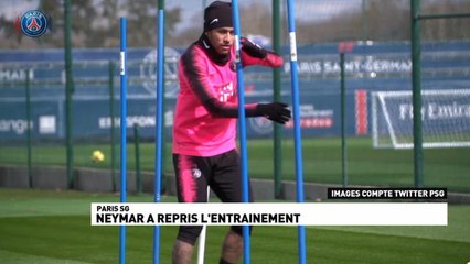Ligue 1 Conforama - Neymar de retour à l'entrainement