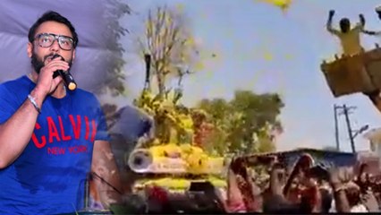 Lok Sabha Elections  2019 : ಹೂವಿನಲ್ಲಿ ಮುಳುಗಿಸಿದ ಹಾಗೆ ಮತಗಳಲ್ಲಿ ನಮ್ಮನ್ನು ಮುಳುಗಿಸಿ ಎಂದ ದಾಸ